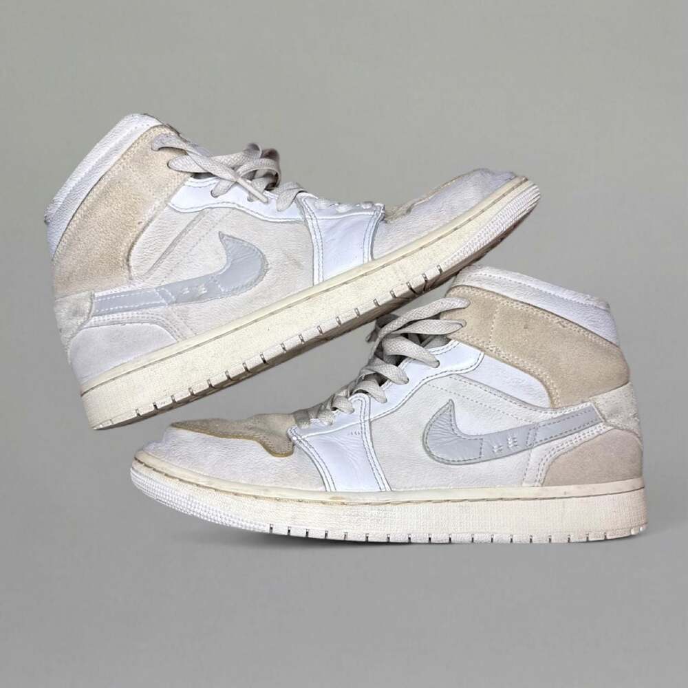 Air Jordan 1 Mid Inside Out White Size 10